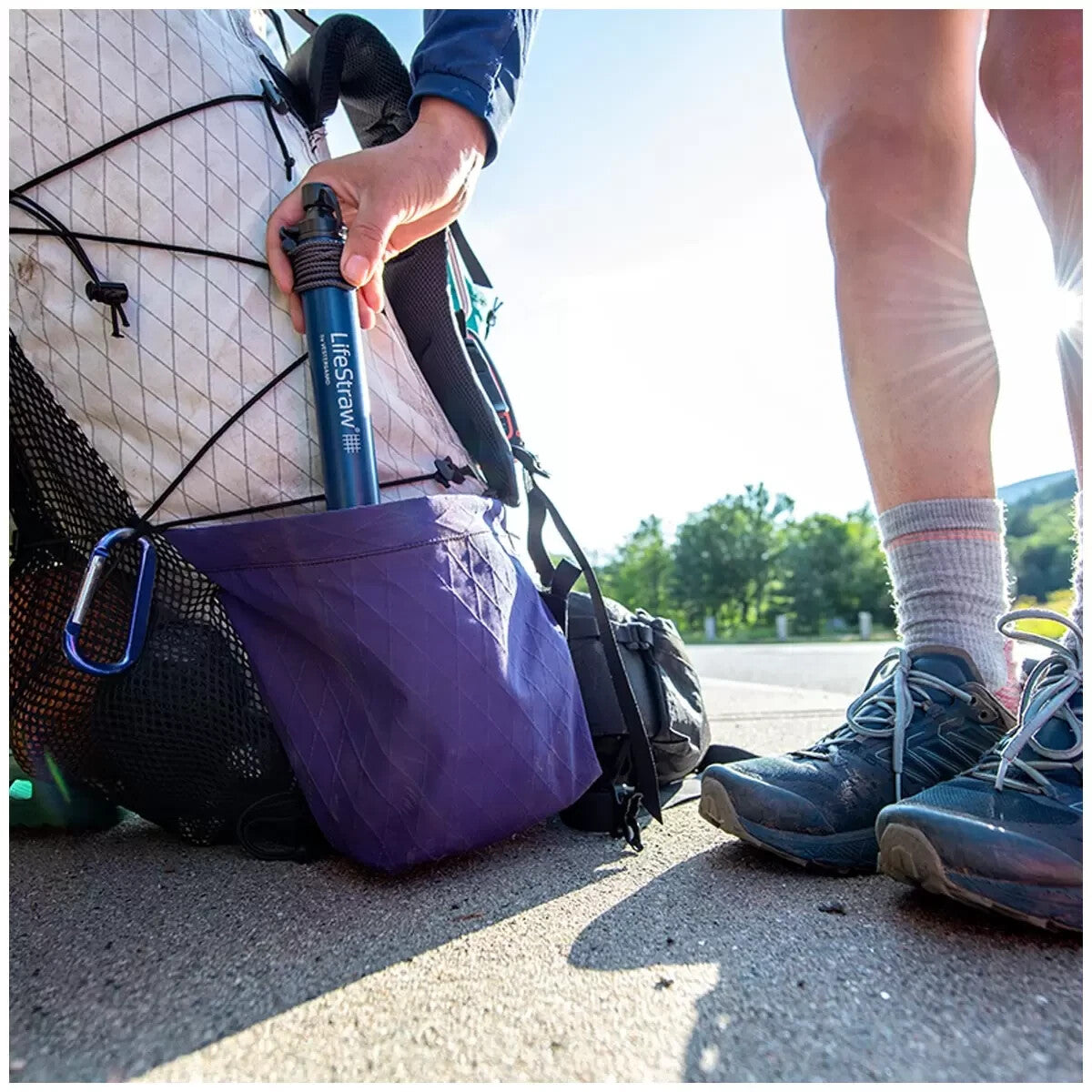 Lifestraw Personal Water Filter Straw Purifier for Hiking, Camping, Emergency