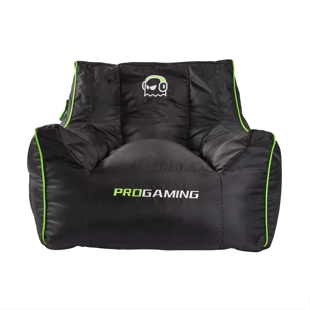 Plan B Pro Gamer Gaming Chair Bean Bag with Headphone Strap
