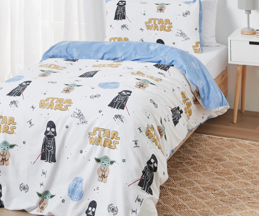 Star Wars Reversible Quilt Cover Set 180 Thread Count Cotton
