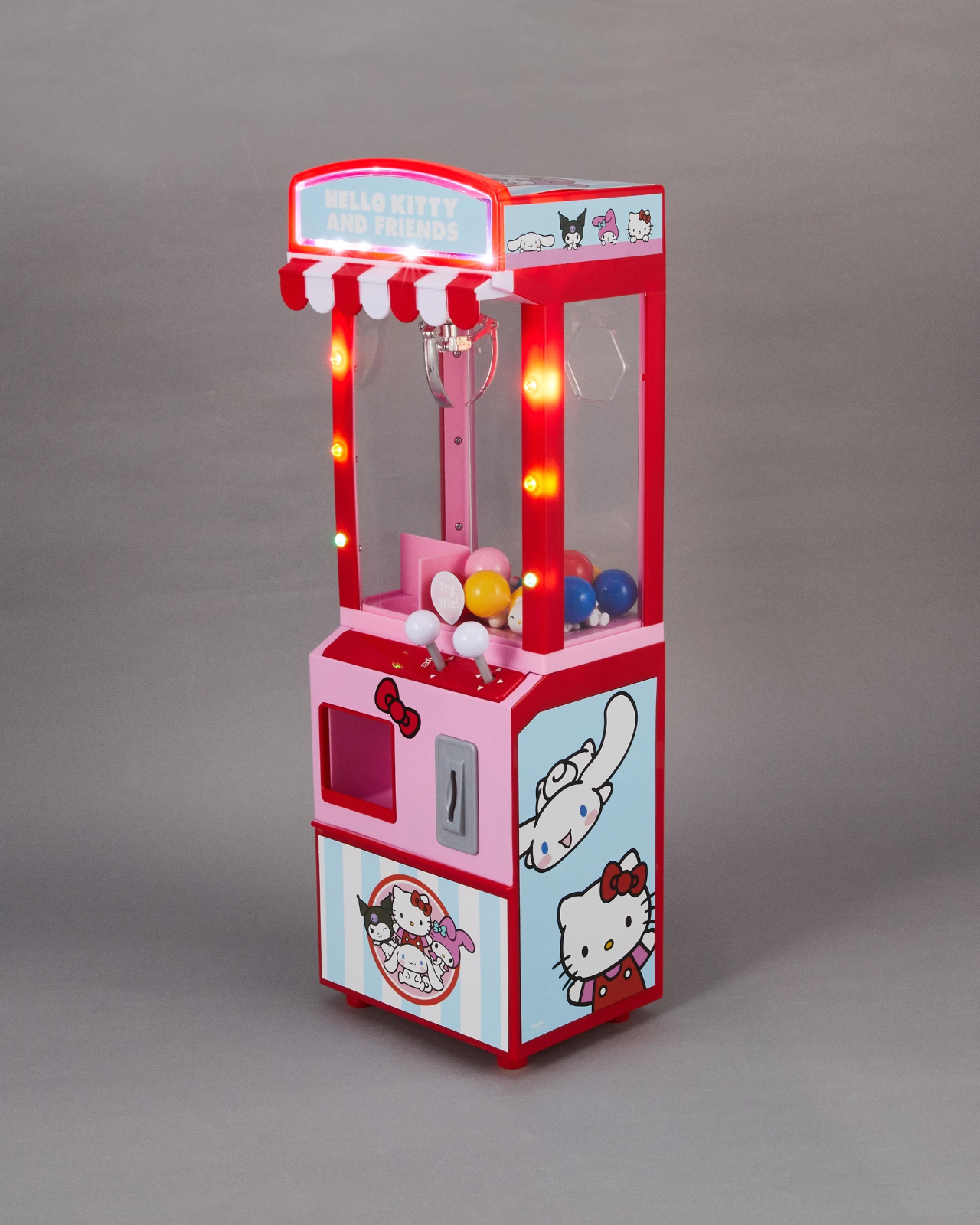 SANRIO Hello Kitty Friends Vending Arcade Claw Candy Grabber Prize Machine Game