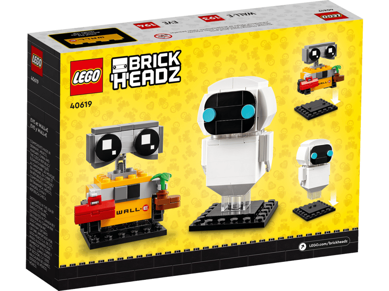 LEGO BrickHeadz - EVE & WALL-E (40619) - Brand New BUT Box Damaged - Free Post!
