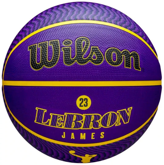 Wilson NBA Player Icon Outdoor Basketball - LeBron James - Size 7
