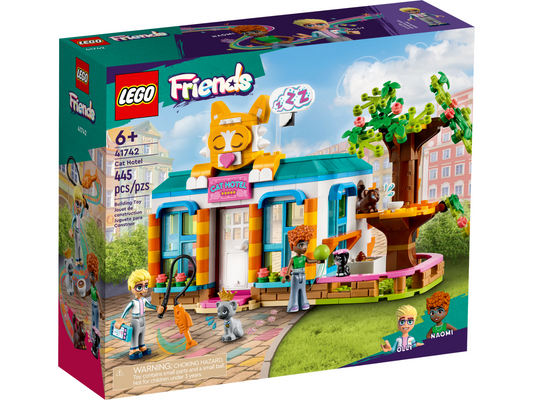 LEGO Friends 41742 Cat Hotel Vet Kitten Animal House Children Kitty OLLY NAOMI