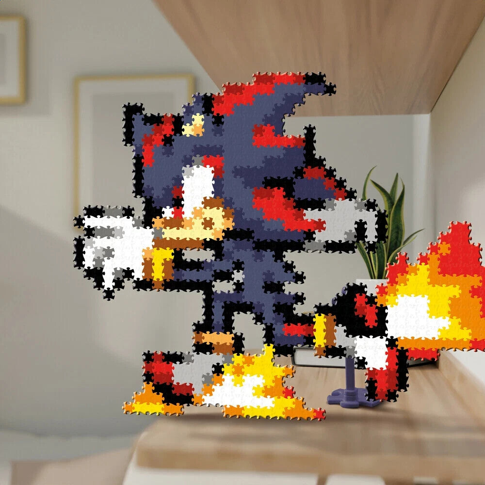 TOMY 700pc Jixelz Remix Sonic the Hedgehog Running Shadow Kids Pixels Puzzle Set