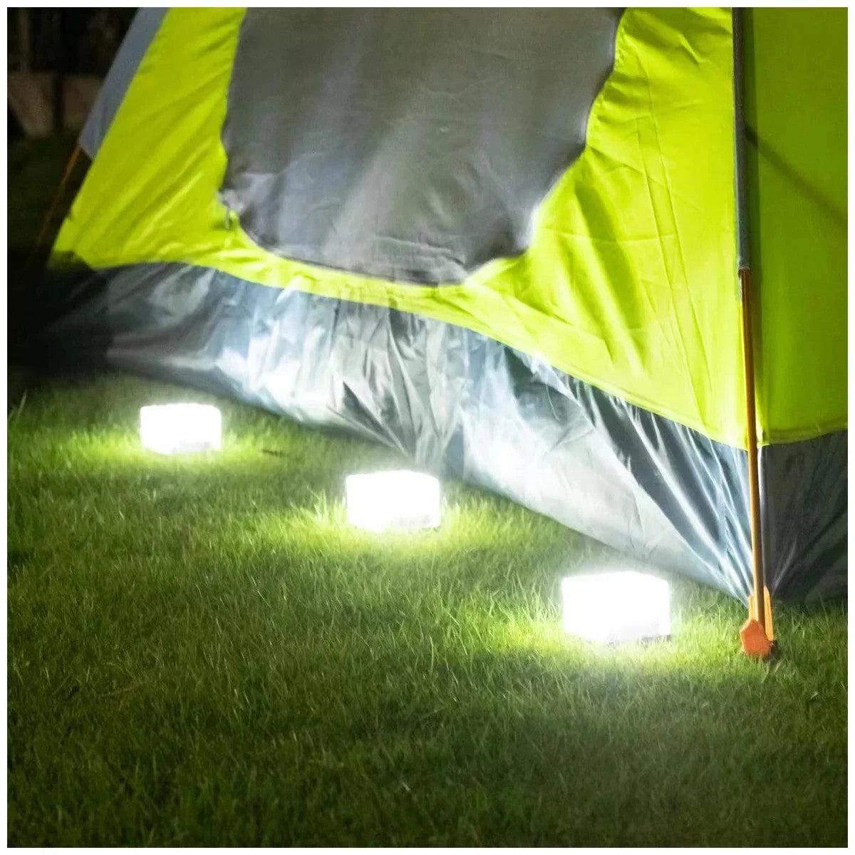 Dais Solar Brick Light Outdoor Lights Path Garden Camping LED 6 Pack Cool White