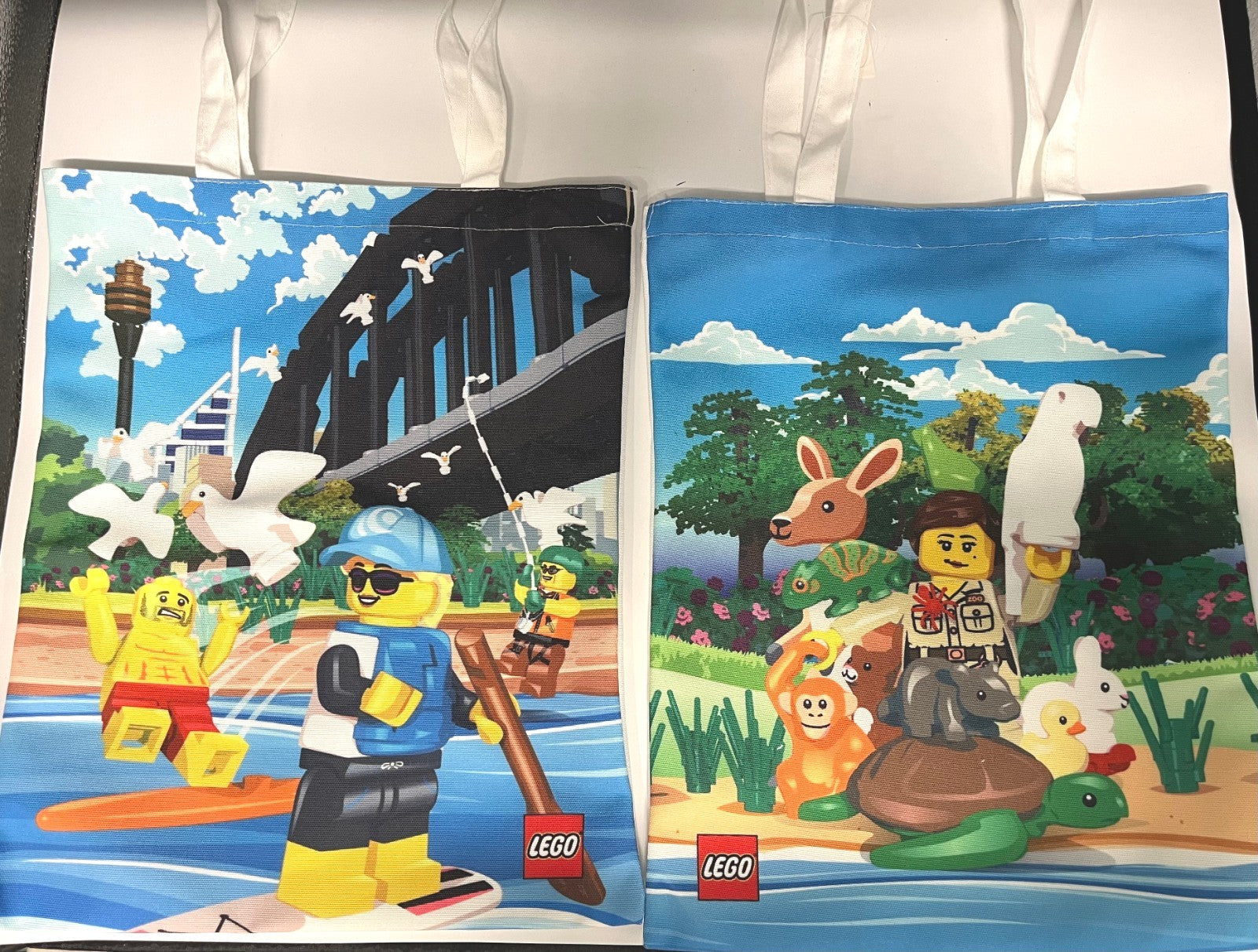 Official Tote Bag 2026 The World's Largest LEGO Store Pitt Street Set Of 2