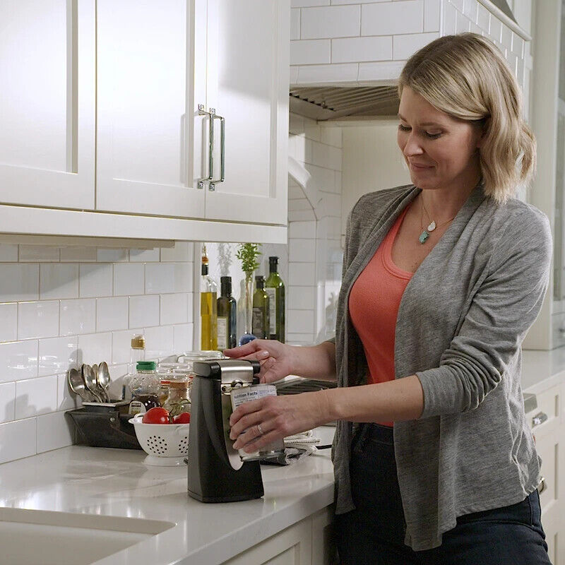 Safety Can Express Electric Automatic Smooth Edge Can Opener As Seen on TV