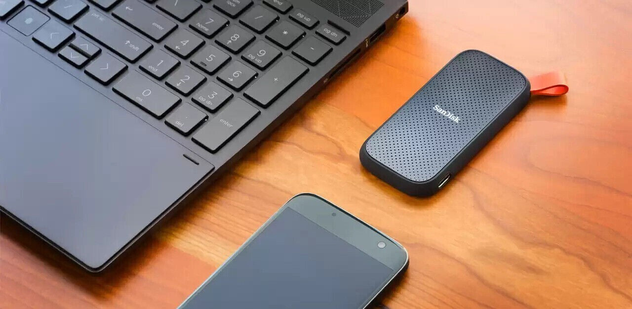 Sandisk 2TB Portable SSD E30 USB 3.2 Gen 2| Type C To A Cable SDSSDE30