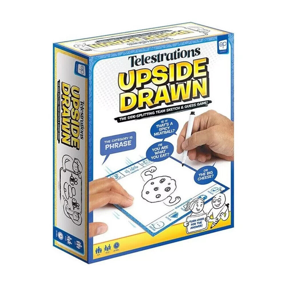 Telestrations Upside Drawn NEW Drawing 4-12p Family Board Game age 12+