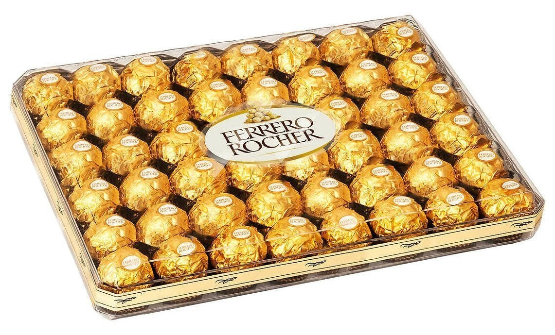 Ferrero Rocher Chocolate Hazelnut Choco Filling Wafer Box Gift 48 Pieces 600g