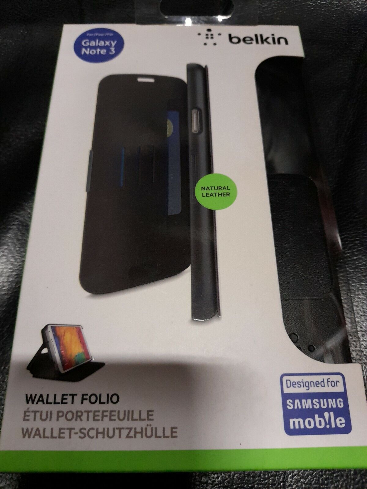 Belkin F8M684B1C00 Case for Samsung Galaxy Note 3 Wallet Folio Brand New
