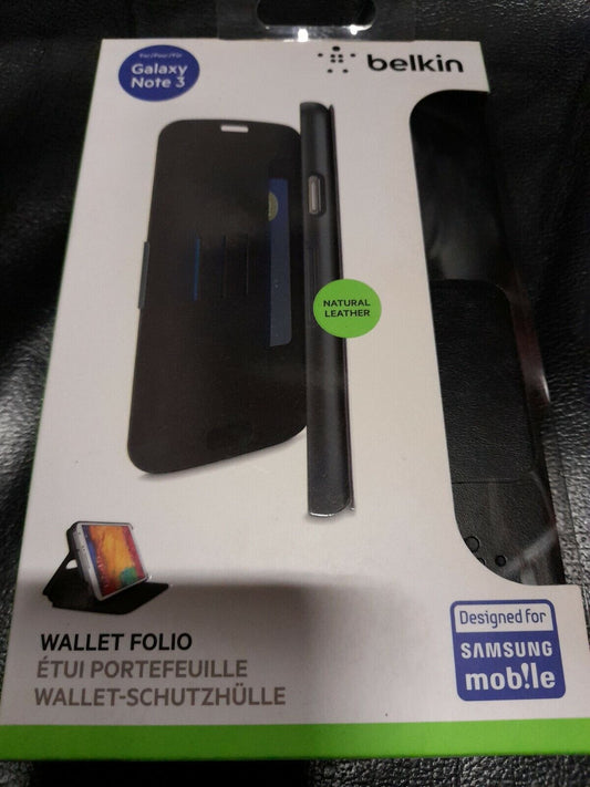 Belkin F8M684B1C00 Case for Samsung Galaxy Note 3 Wallet Folio Brand New