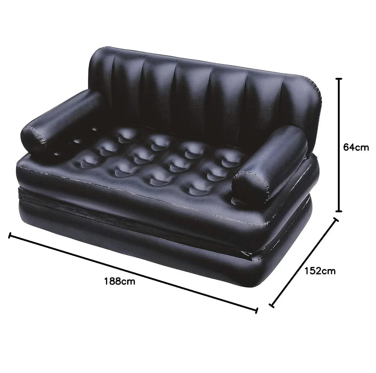 Bestway 5 IN 1 Inflatable Sofa Bed Mattress Lounge Couch Armchair Portable