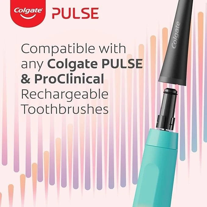 Colgate Pulse Deep Clean Electric Toothbrush Brush Head Refills, 4 Pack
