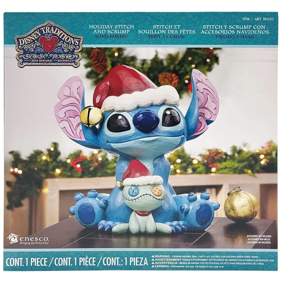 Jim Shore Holiday Stitch And Scrump Statue Christmas Decoration