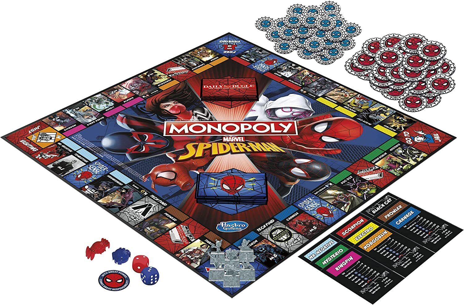 Monopoly Marvel Spider-Man Edition Board Game Brand New