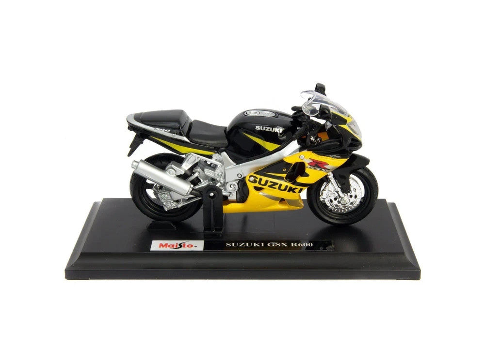 Maisto 1:18 – Suzuki GSX-R600 (Yellow) Motorbike – Special Edition Model