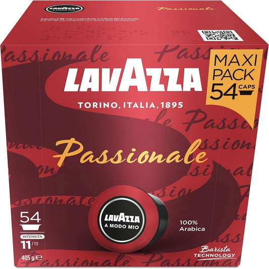 Lavazza A Modo Mio Espresso Passionale 54 Coffee Pods, 100% Arabica