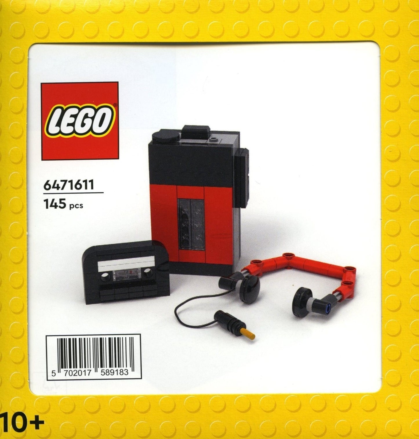 LEGO Insiders 6471611 – Portable Retro Cassette Tape Player Limited Edition