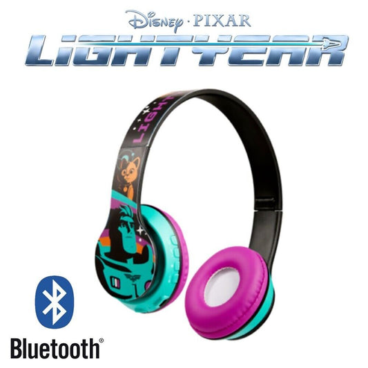 Disney Pixar Lightyear Bluetooth Wireless Stereo Headphones Headset Kids