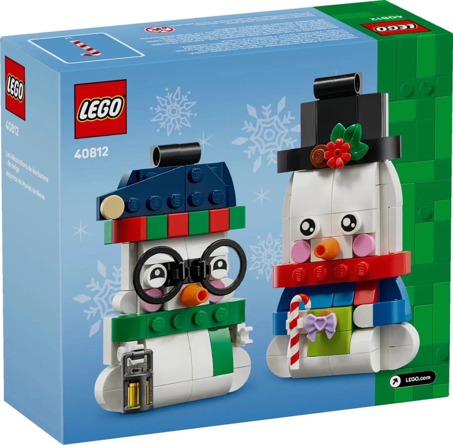 LEGO 40812 Snowman Ornaments Christmas Tree Xmas Home Decoration Gift Idea
