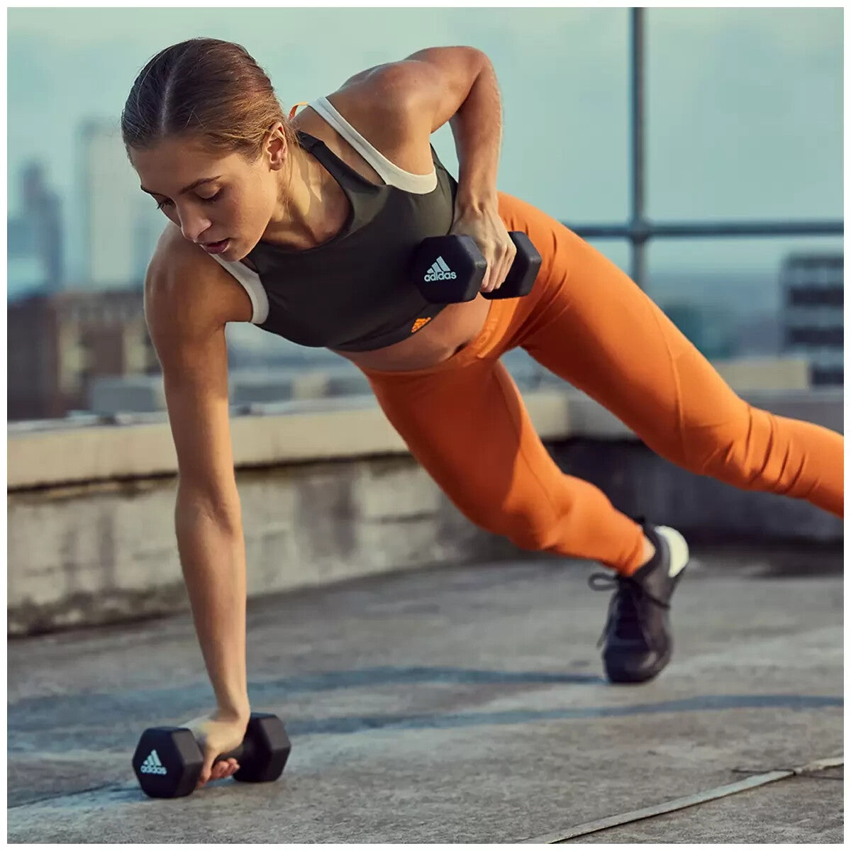 Adidas Dumbbells Weights Set Fitness Gym Workout Pair Of 1Kg ,2Kg, 3Kg, 4Kg, 5Kg