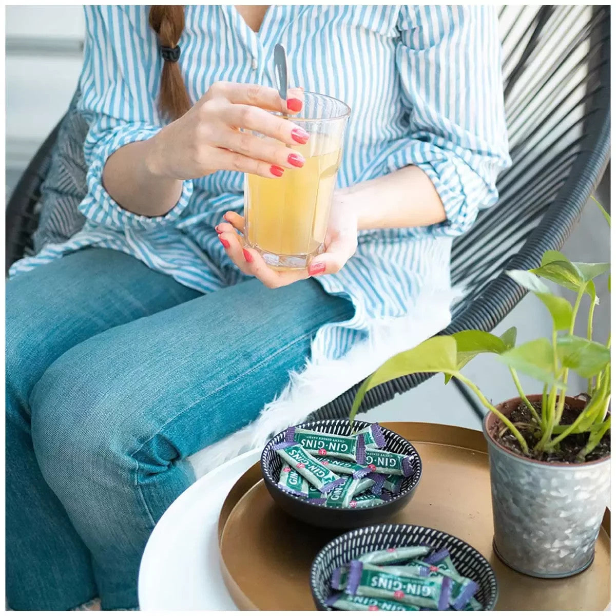 The Ginger People Gin Gins Original Ginger Chews 12 x 84g – Classic Chewy Ginger