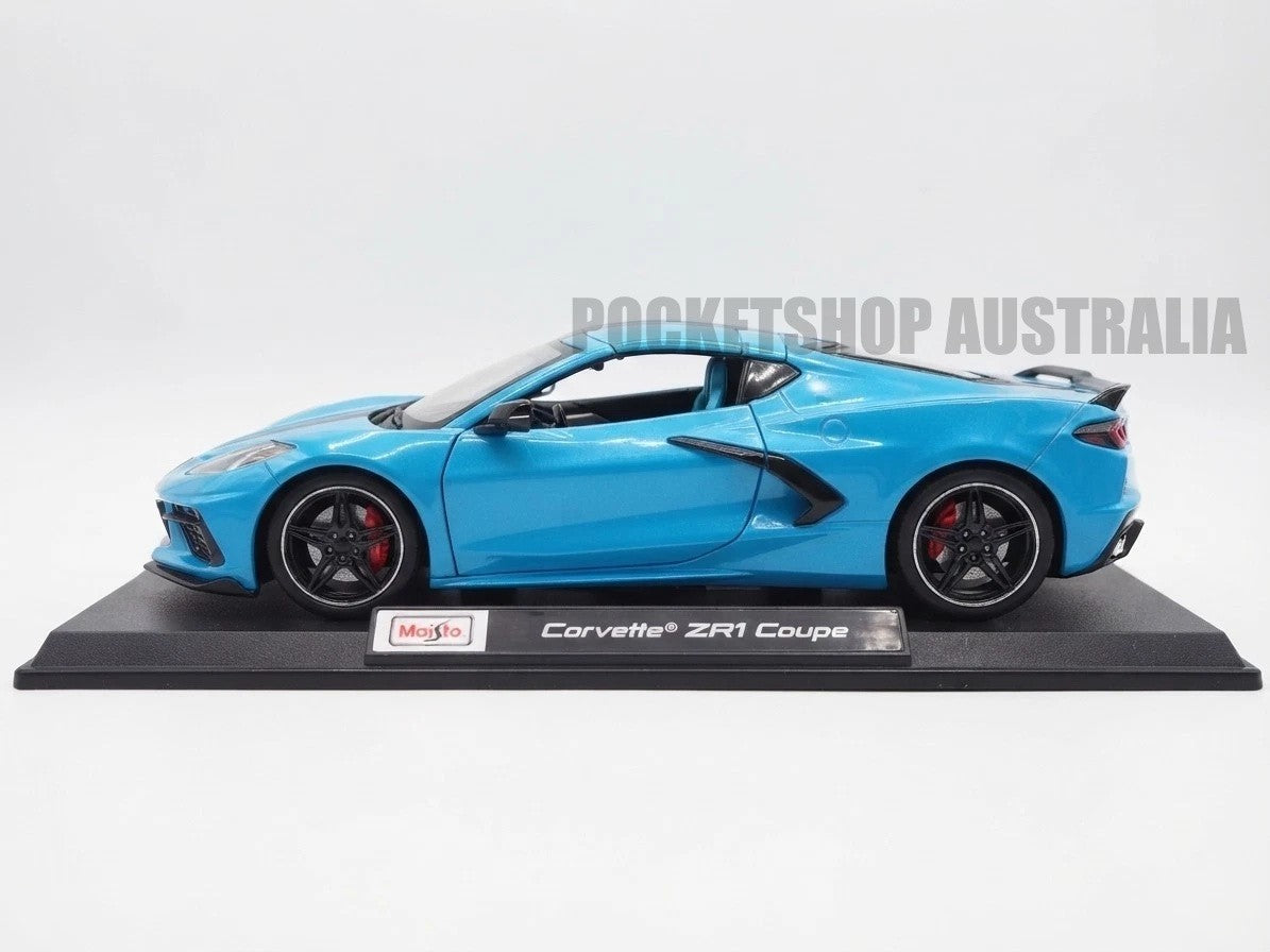 Maisto 1:18 Diecast Special Edition – Corvette ZR1 Coupe (Cyan)