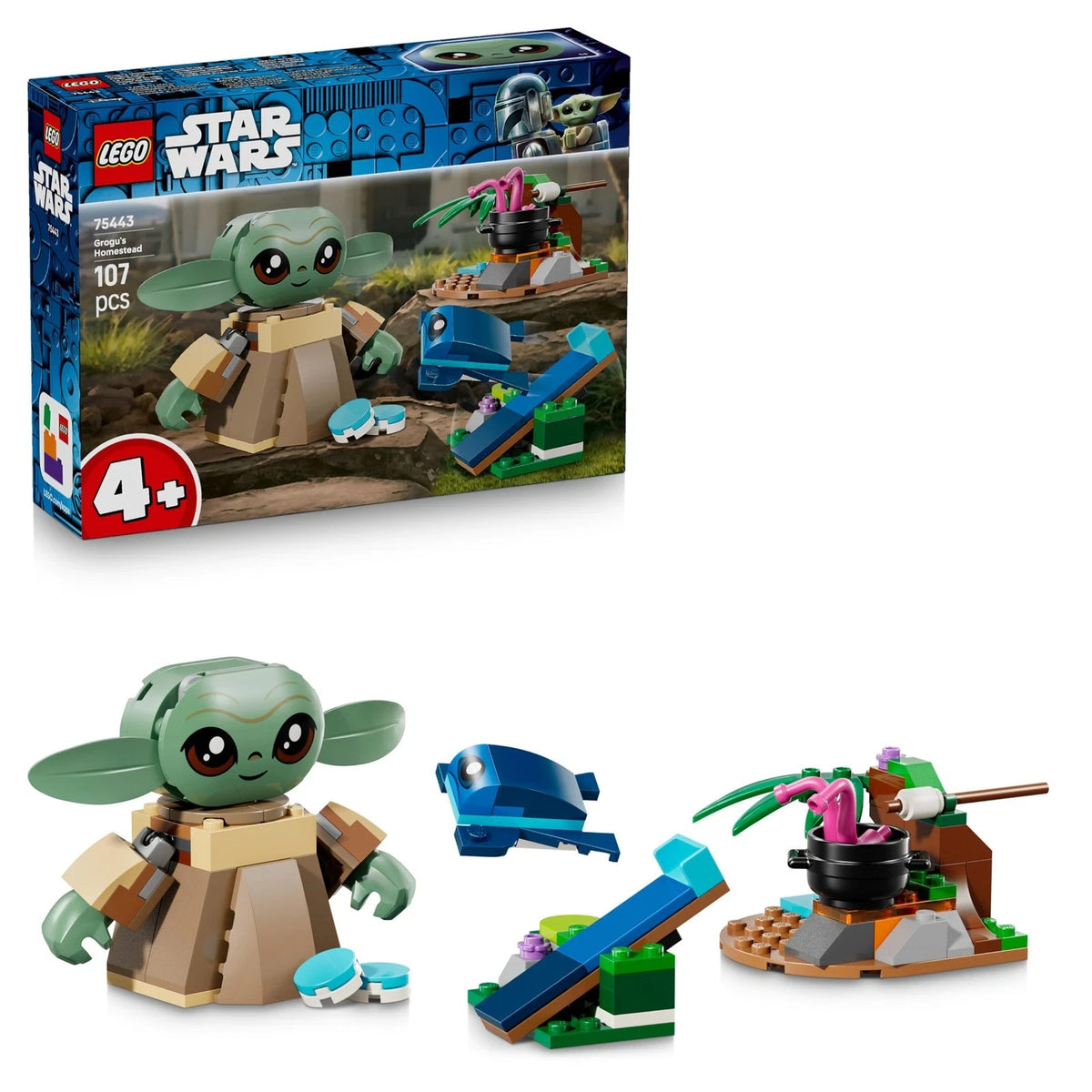 LEGO 75443 Star Wars Grogu's Homestead - Building Toy w/a Grogu Figu (US IMPORT)