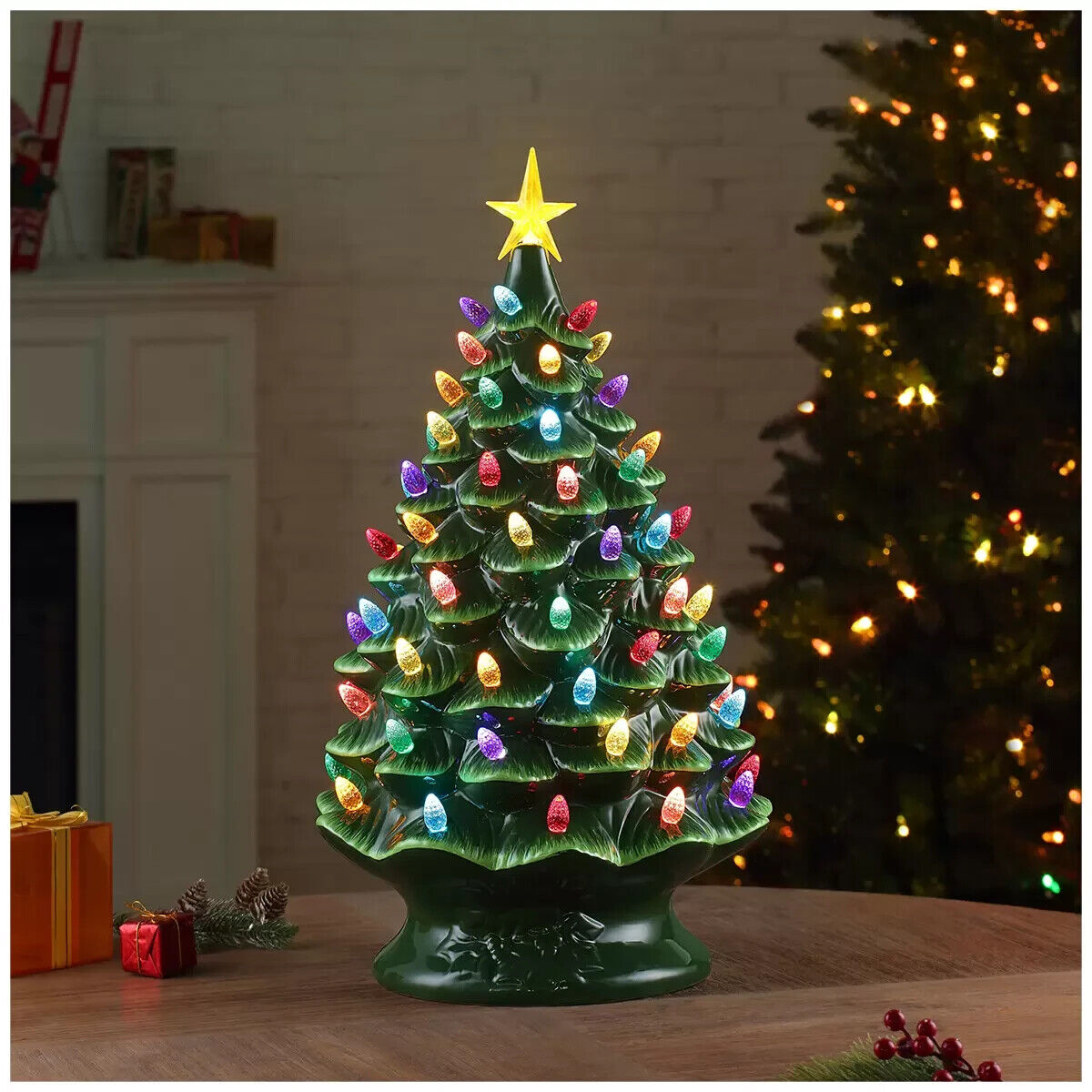Nostalgic Christmas Tree 61cm Light Up Tabletop Decor