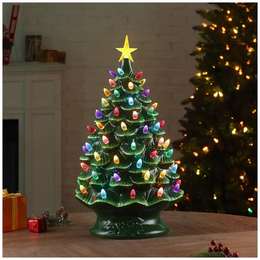 Nostalgic Christmas Tree 61cm Light Up Tabletop Decor