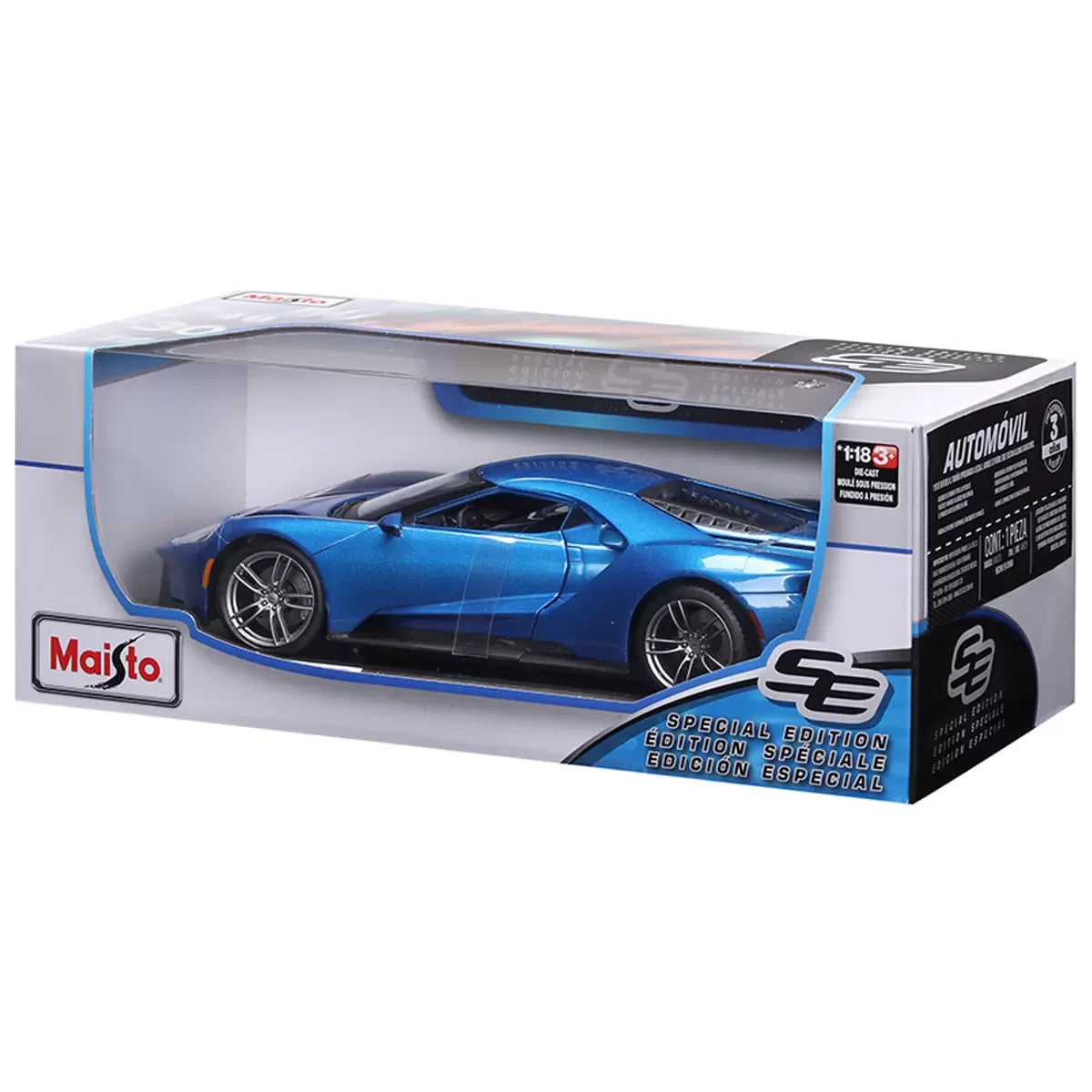 Maisto 2017 Ford GT Die Cast Car Model 1:18 Scale Brand New in Box