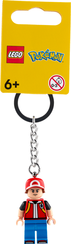 LEGO 854332 Pokémon Red Keychain Keyring Gamer Game Stocking Xmas Gift Idea
