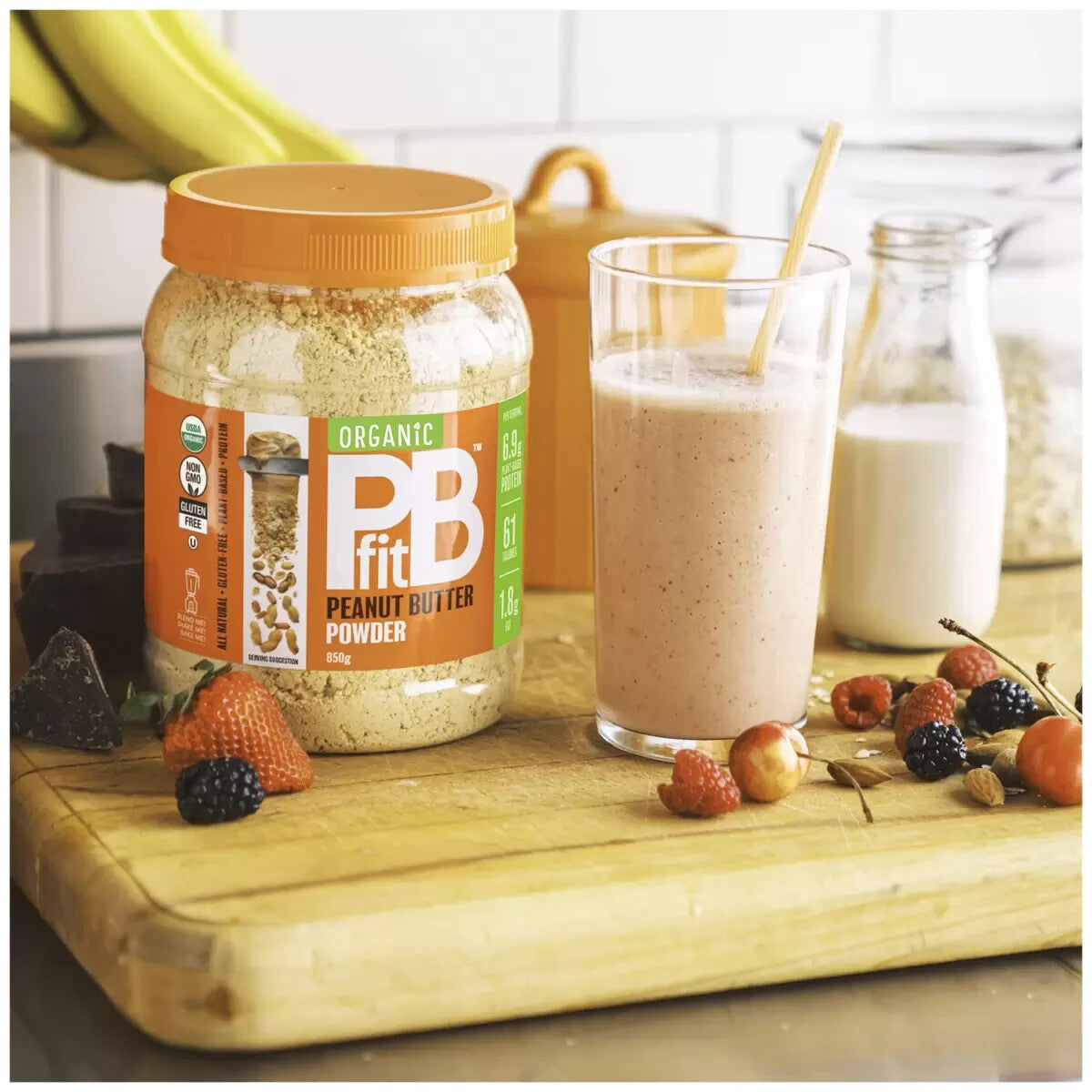 PBFit Organic Peanut Butter Protein Powder 2 x 850g Protein Powder