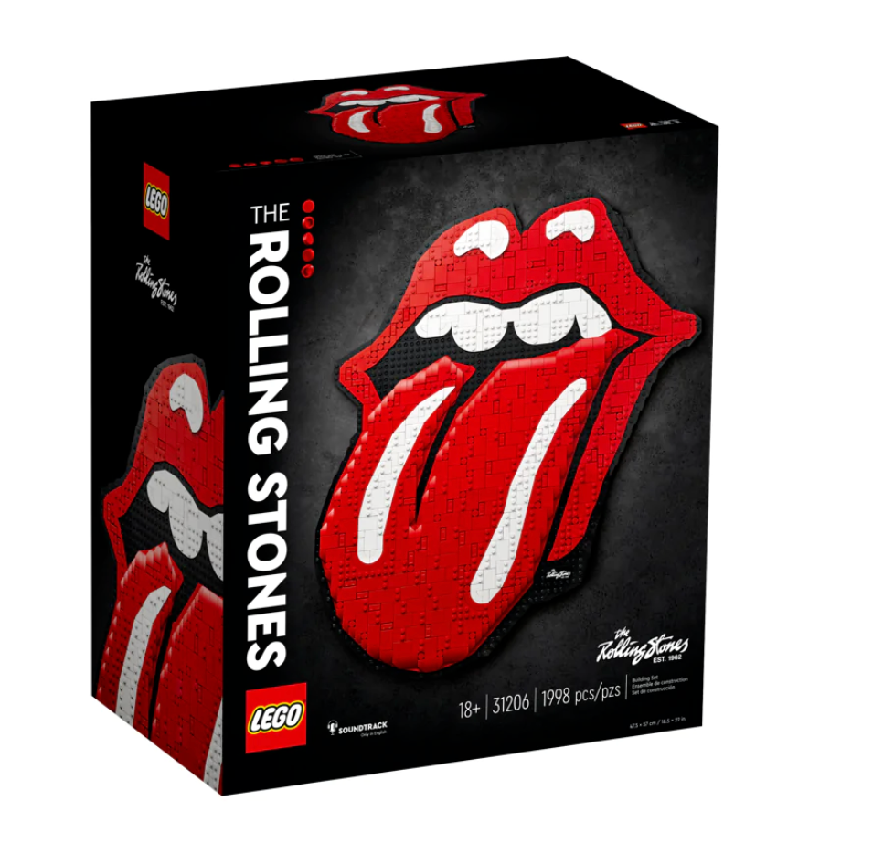 LEGO 31206 Art The Rolling Stones Logo Wall Decor Crafts Set for Adults DecoHome