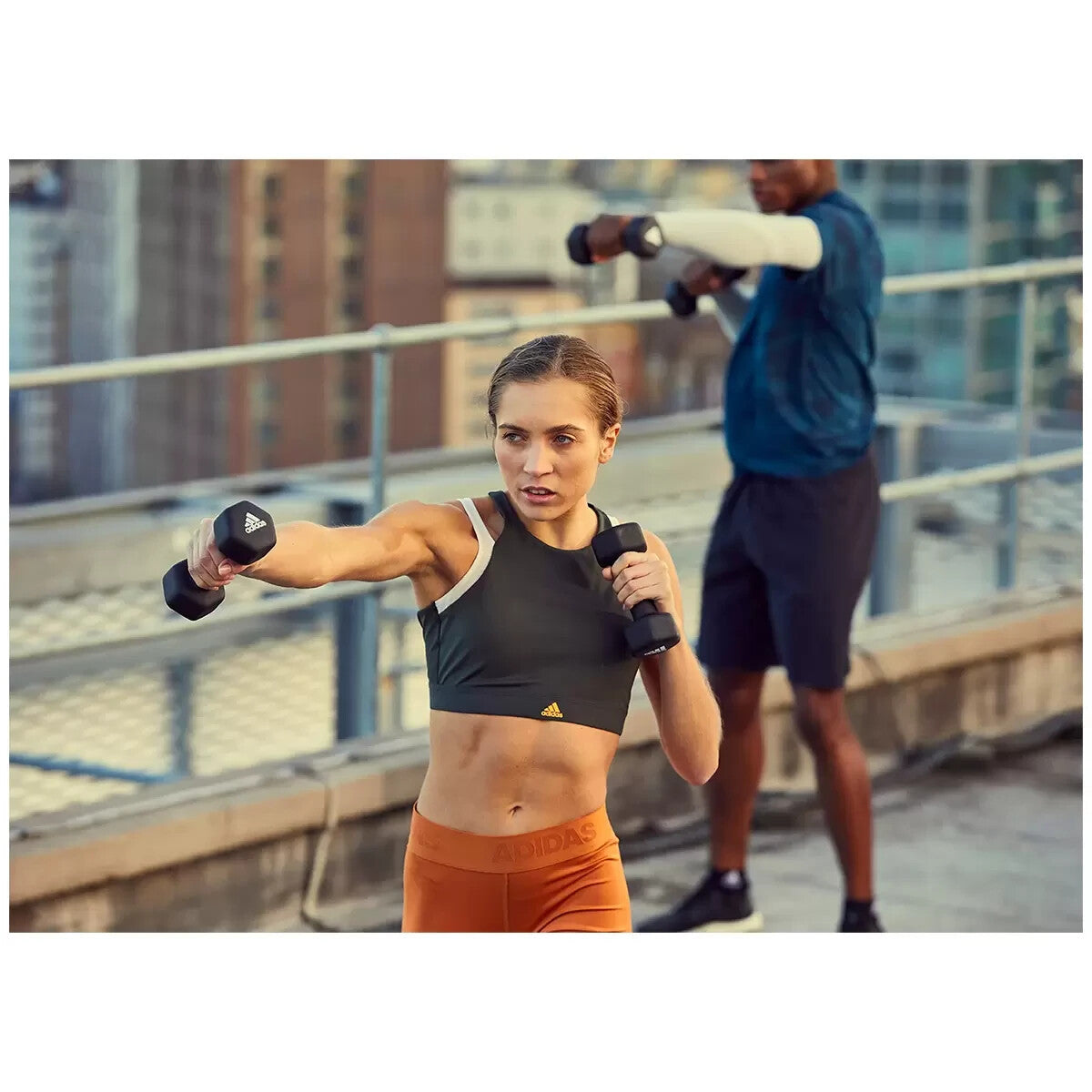 Adidas Dumbbells Weights Set Fitness Gym Workout Pair Of 1Kg ,2Kg, 3Kg, 4Kg, 5Kg