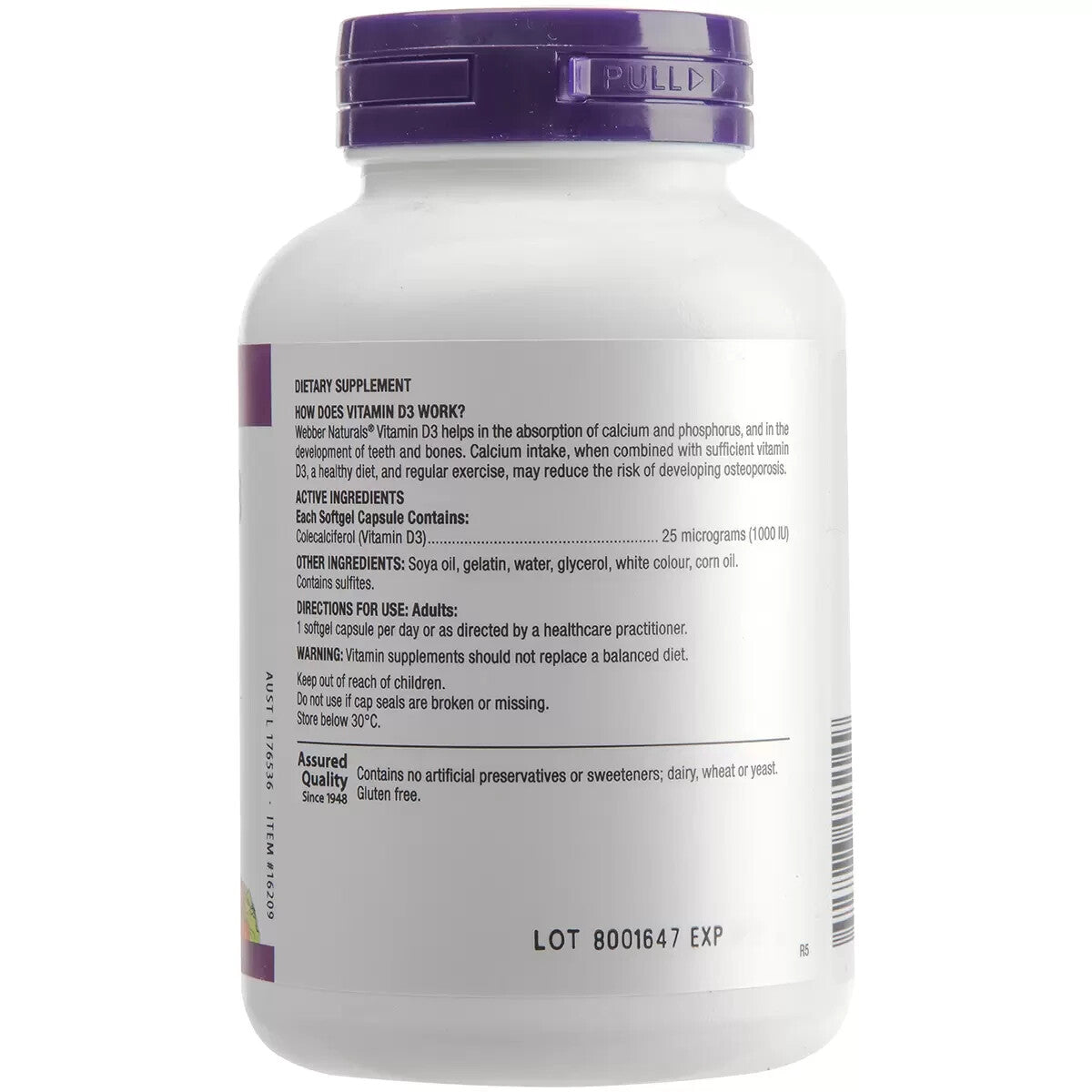 Webber Naturals Vitamin B12 1000mcg 100 Tablets