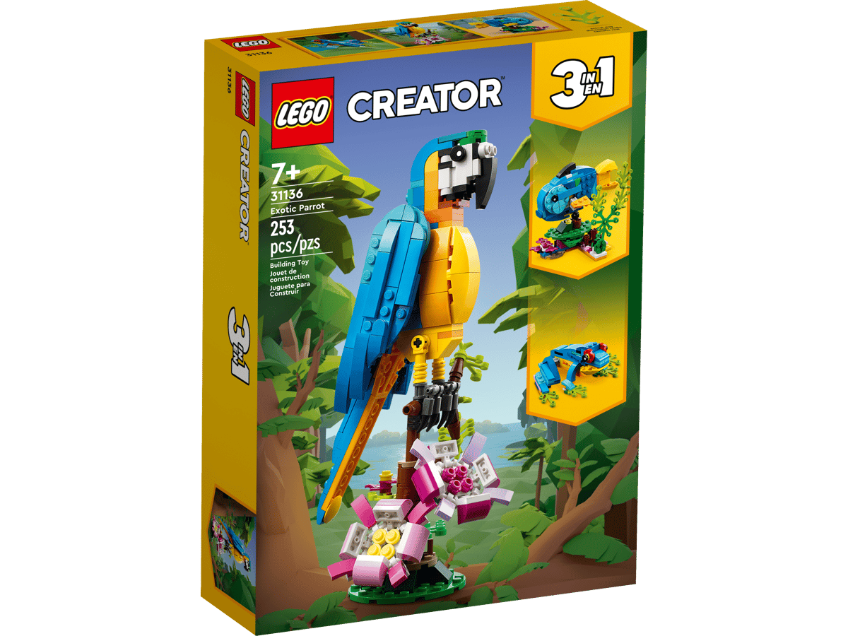 LEGO 31136 - CREATOR 3-in-1 Exotic Parrot  New