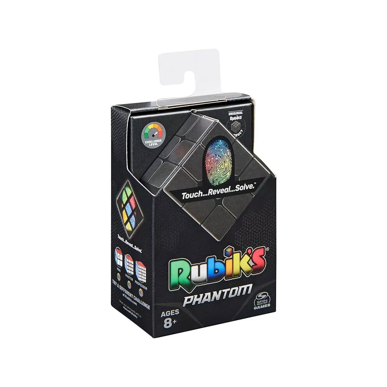 SPIN MASTER RUBIK'S PUZZLE 3X3 PHANTOM CUBE THERMOCHROMIC AGE 8+ NEW 20137824