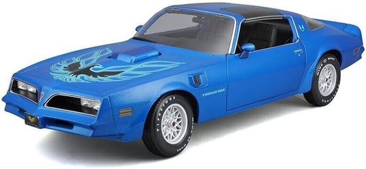 Maisto 1977 Pontiac Firebird Trans Am 1:18 Diecast Model Car - Blue