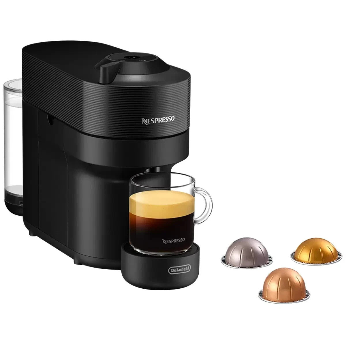 Nespresso De'Longhi Vertuo POP Coffee Maker Machine Black Compact POD System