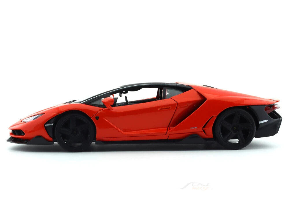 Maisto Lamborghini Centenario Die Cast Car Model 1:18 Scale Kids Red Orange Gift