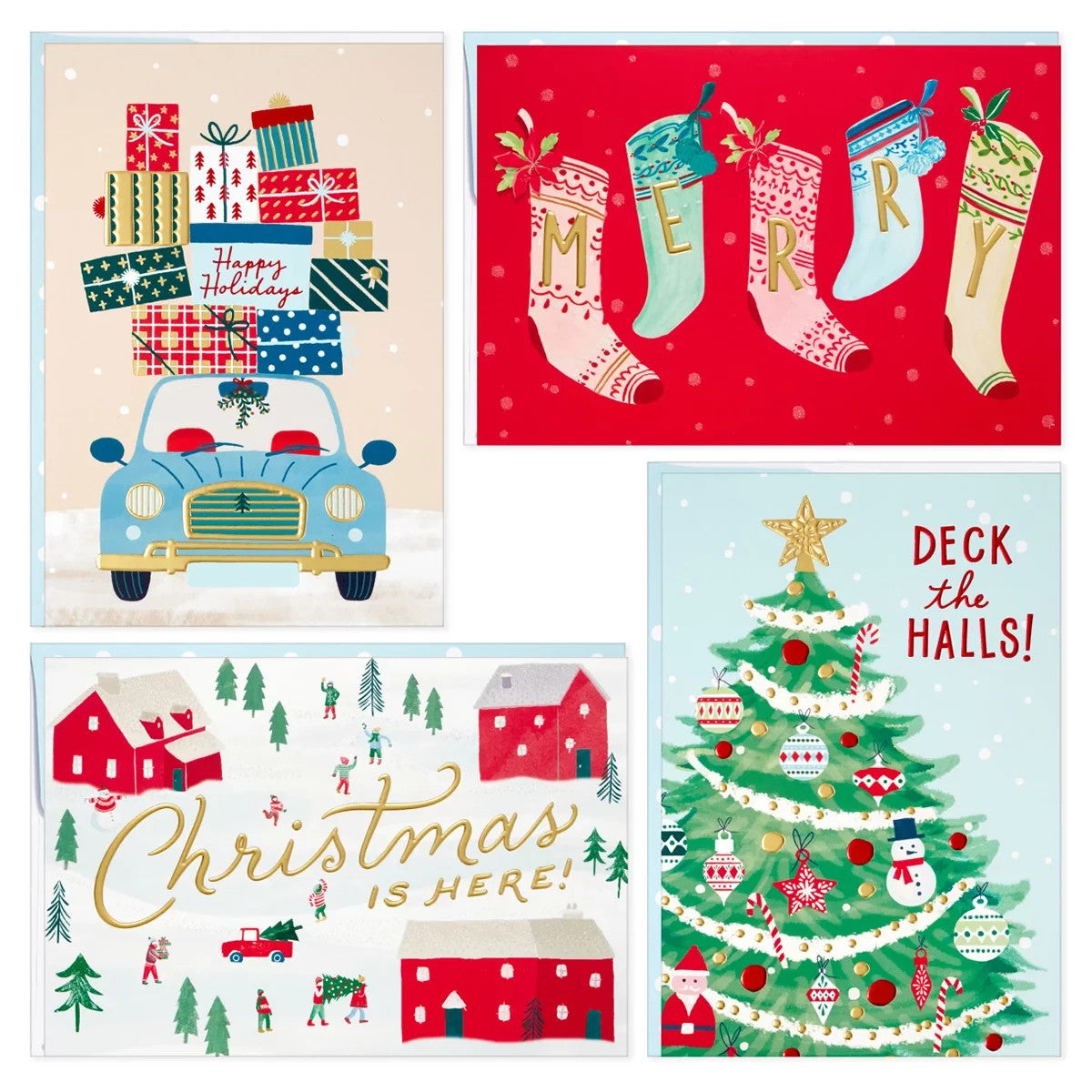Hallmark Traditional Holiday Card Assortment 40 Pack - Traditional Icons
