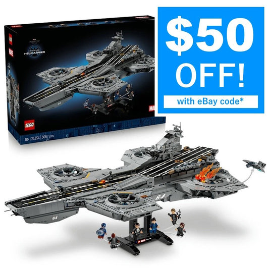 LEGO Super Heroes: Marvel S.H.I.E.L.D. Helicarrier (76354) use eBay code $50 Off