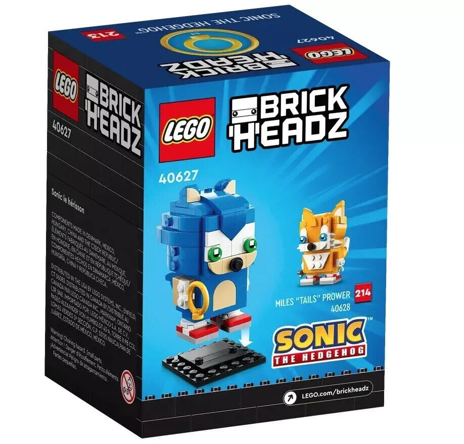 LEGO Sonic The Hedgehog 40627 Brickheadz - Brand New
