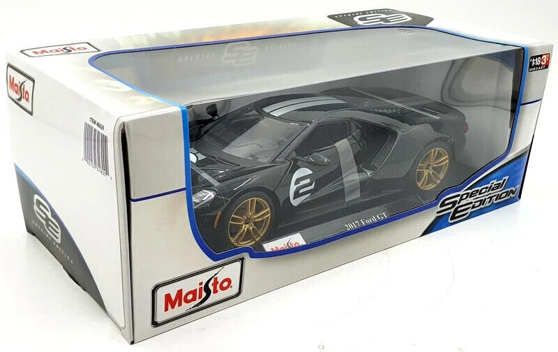 Maisto 2017 Ford GT Special Edition Die Cast Car Model 1:18 Scale Black