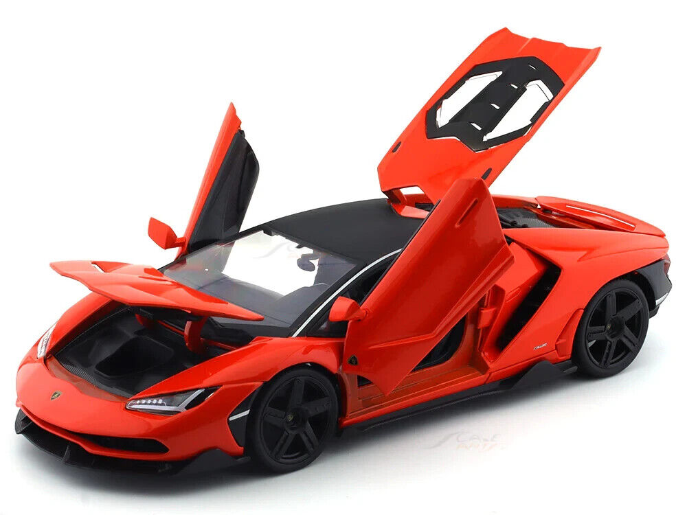 Maisto Lamborghini Centenario Die Cast Car Model 1:18 Scale Kids Red Orange Gift