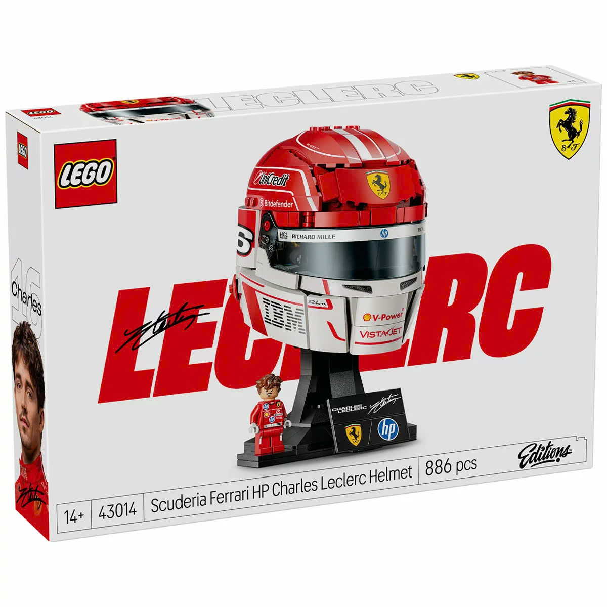 LEGO Editions: Scuderia Ferrari HP Charles Leclerc Helmet (43014), LEGO Ideas,