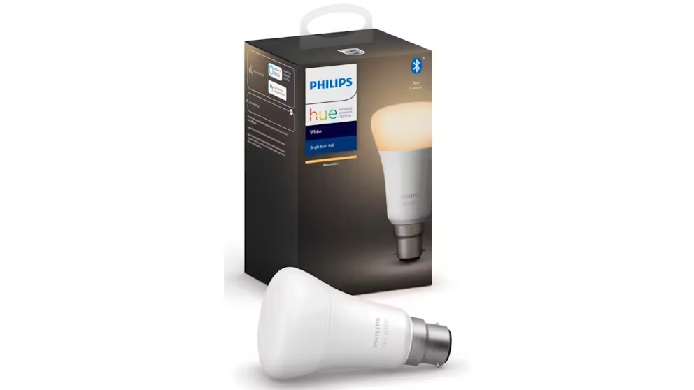 Philips Hue Warm White 2700K 9W A60 B22 Bulb with Bluetooth Zigbee App Control