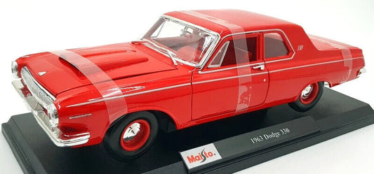 Maisto 1963 Dodge 330 Red 1:18 Diecast Car Limited Edition
